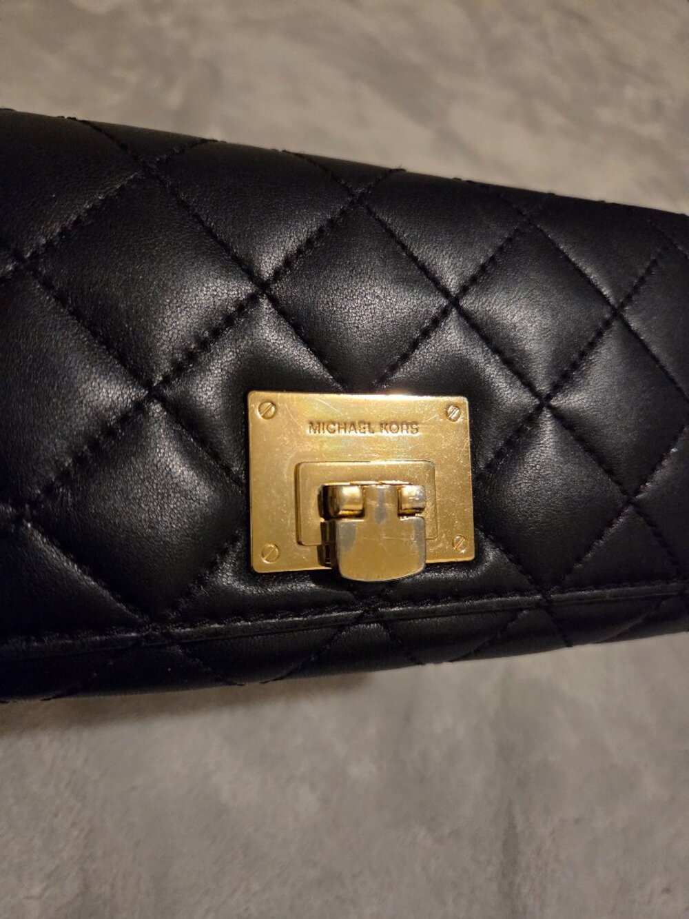 Michael Kors Wallet with soft black quilted leather